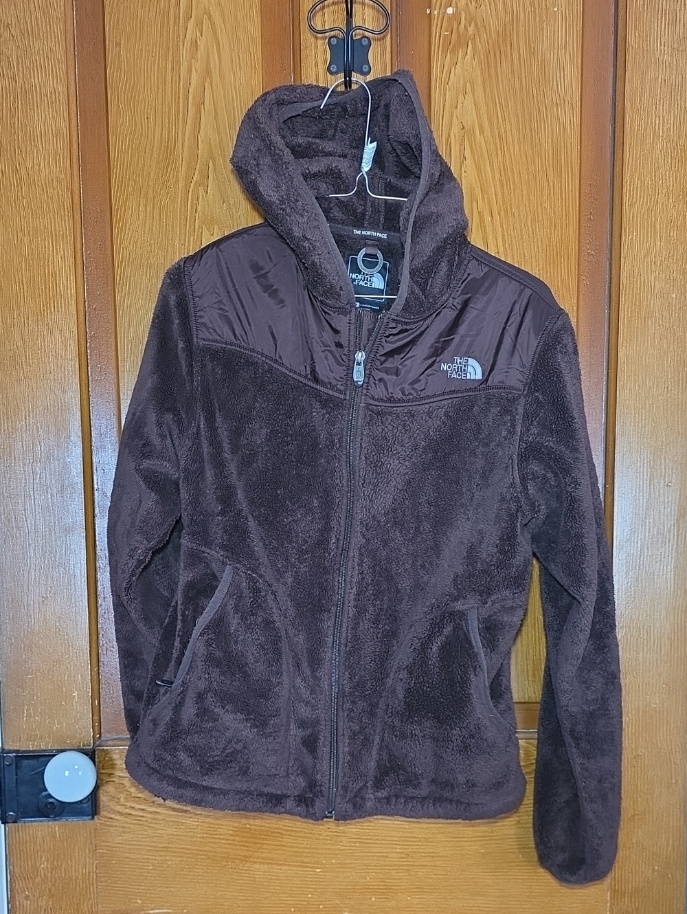 The North Face Brown Hooded Fleece Utility Jacket